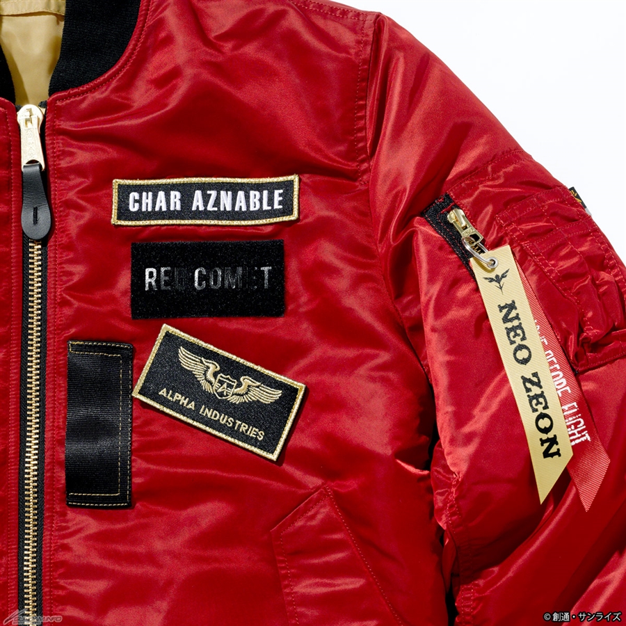 ALPHA×STRICT-G コラボ MA-1【逆襲のシャアモデル☆RED☆S】 ジャケット/