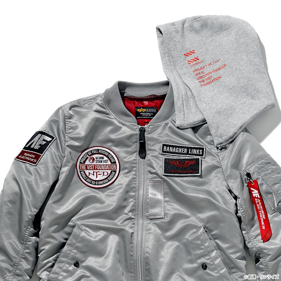 STRICT-G×ALPHA INDUSTRIES「ガンダムUC」＆「逆襲のシャア」MA