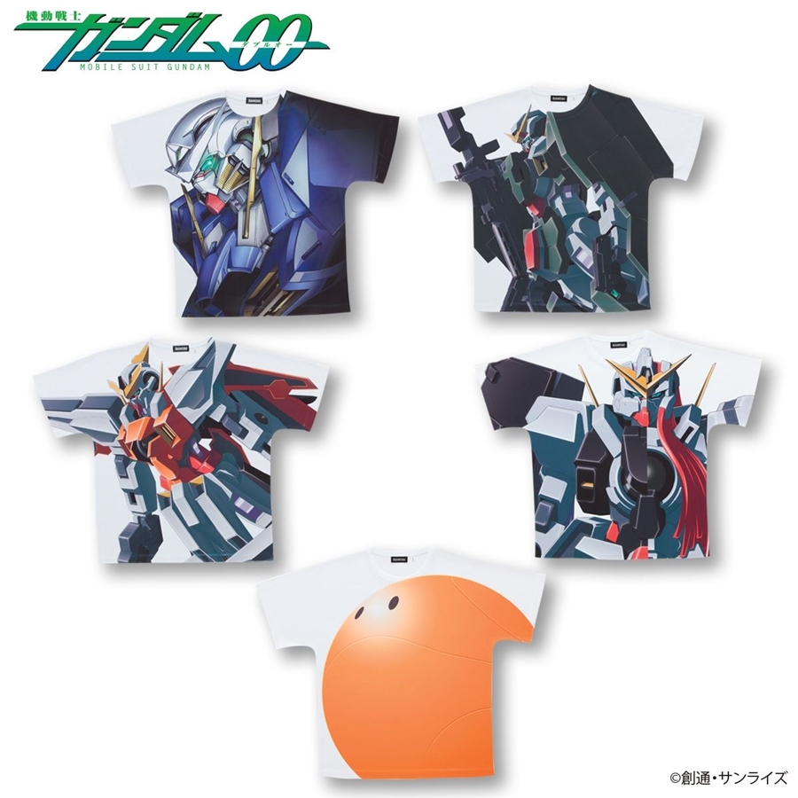 予約は2/27まで！「機動戦士ガンダム00 フルパネルTシャツ」5種