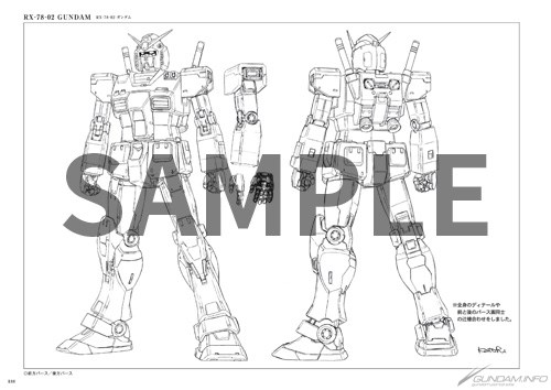 機動戦士ガンダム  豪華設定資料集収録されるページの一部