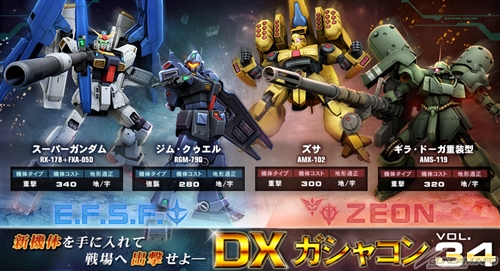 Pc ガンダムオンライン にて Z Project Ii ゼータの鼓動 新dxガシャコンvol 34公開 Gundam Info