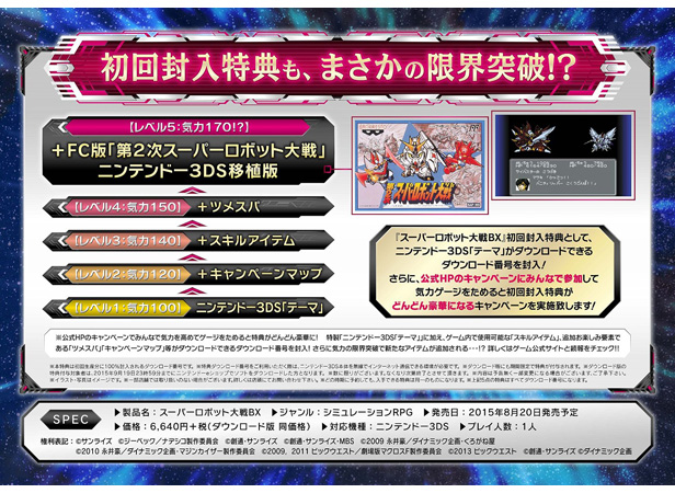 スーパーロボット大戦BX［3DS］ | GUNDAM.INFO