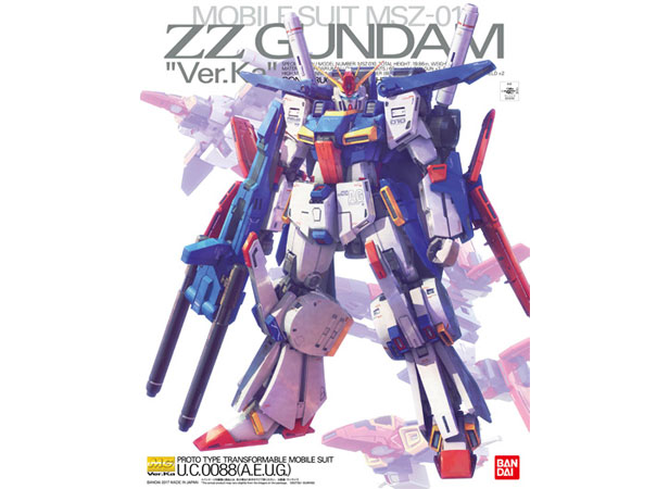 MG 1/100 ダブルゼータガンダム Ver.Ka MG 1/100 Double Zeta ZZ Gundam Ver.Ka