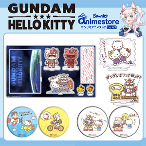 サンリオアニメストア池袋p Parco店に ガンダム ハローキティプロジェクト オリジナルグッズが本日より登場 Gundam Info