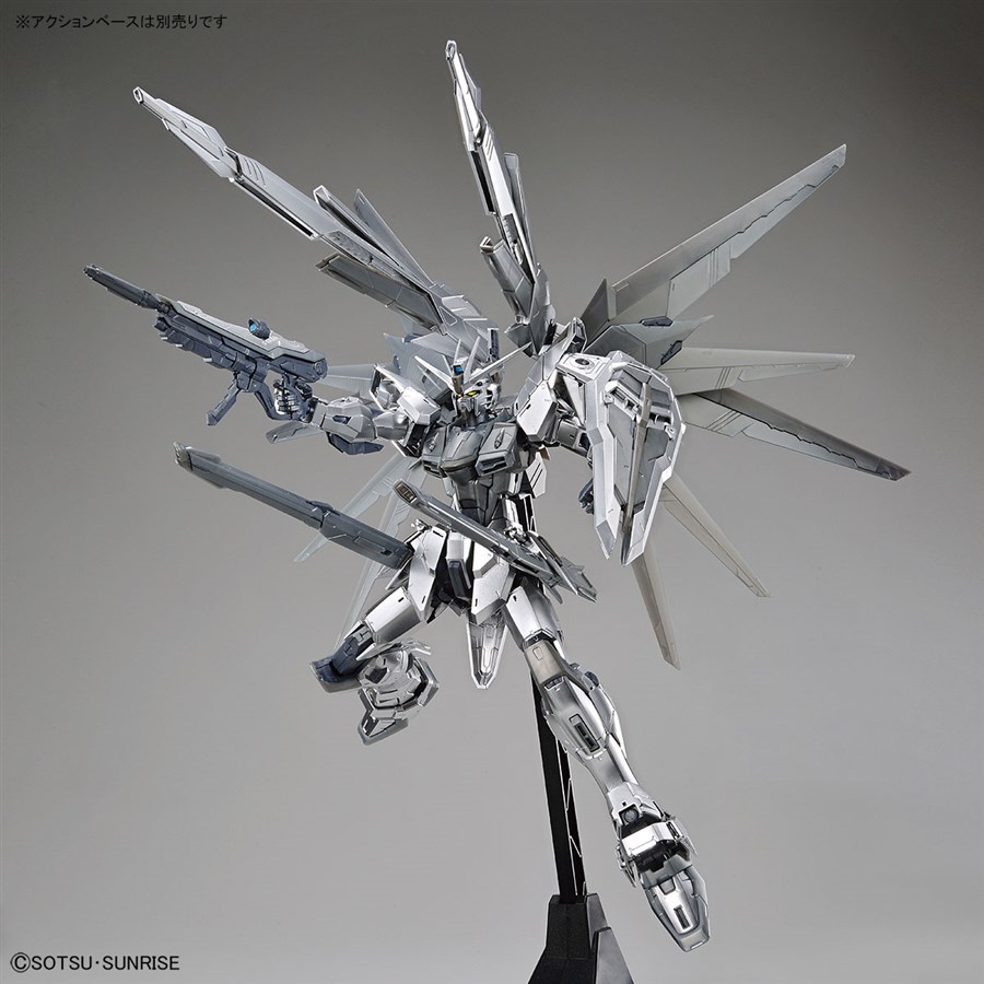 MG フリーダムガンダム Ver.2.0［シルバーコーティング］」＆「RG ν