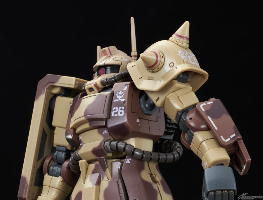 HG ザク・デザートタイプ（ダブルアンテナ仕様）」2次予約開始！特徴的 