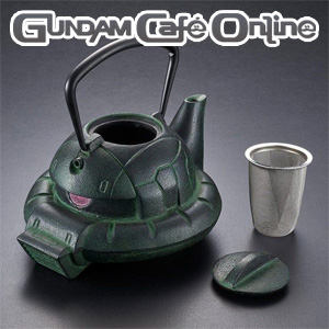 ガンダムカフェオンライン「南部鉄器鉄瓶ZAKU（GREEN）」本日11
