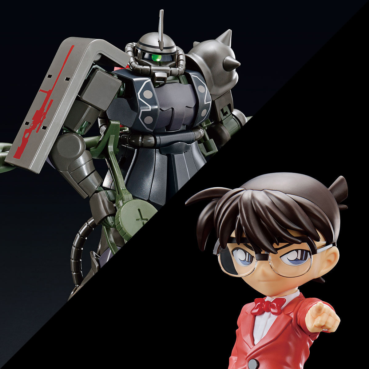 EG 江戸川コナン（シャア専用ザクIIカラー）＆HG シャア専用ザクII 