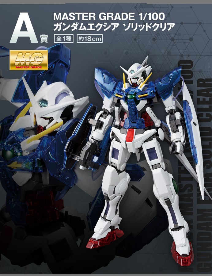 MG ガンダムエクシア　ソリッドクリア　一番くじ