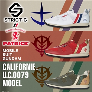 STRICT-G×PATRICK「『機動戦士ガンダム』コラボスニーカー」3種 STRICT-G×PATRICK「『機動戦士ガンダム』コラボスニーカー」3種