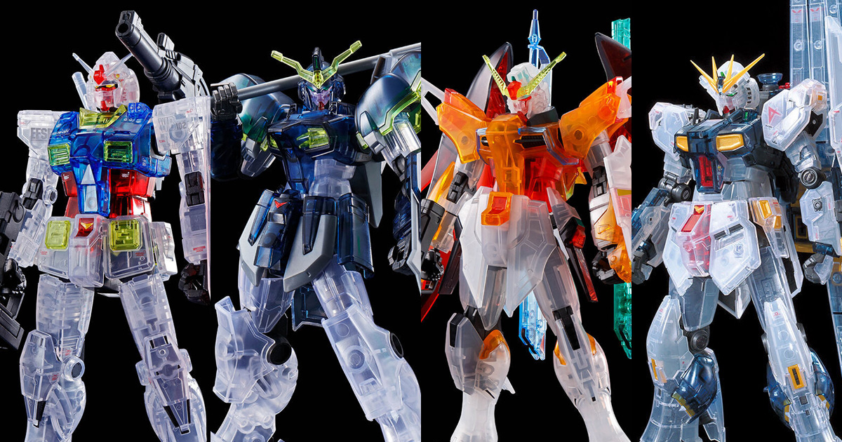 HG「RX-78-02 ガンダム（GUNDAM THE ORIGIN版）［クリア］」や