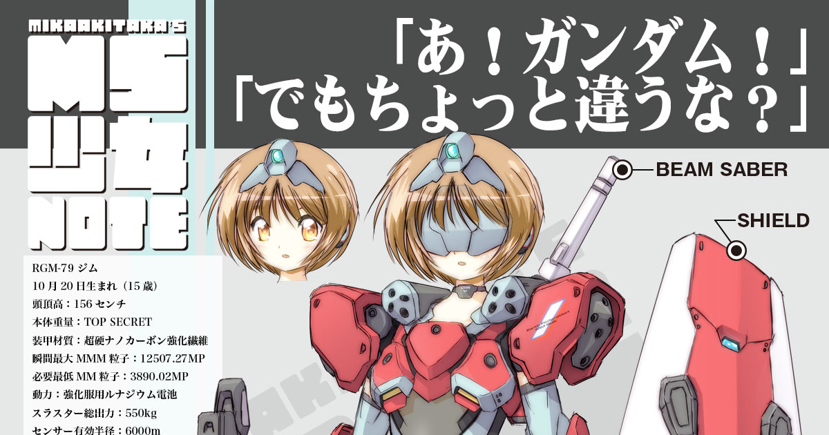 ガンダムの戦闘データを元にした補助AIを搭載！「MIKA AKITAKA'S