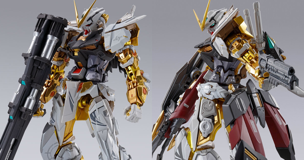 L BUILD アストレイゴールドフレーム＆ディバインストライカー METAL BUILD ガンダムアストレイ ゴールドフレーム