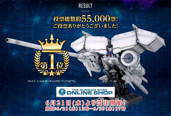 HGUC決戦投票2023」第1位！ガンプラ「HGUC ガンダムGP03