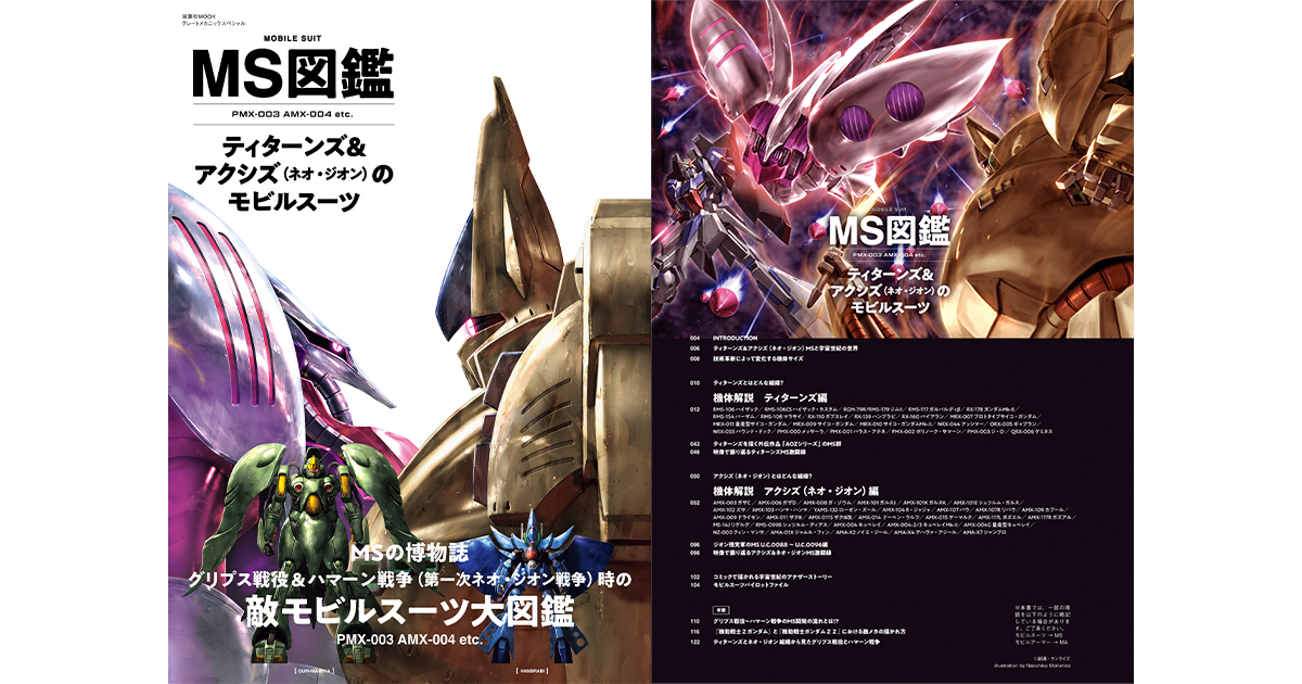 MS図鑑 ティターンズ＆アクシズ（ネオ・ジオン）のモビルスーツ