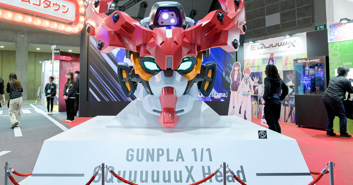 1/1 GQuuuuuuXヘッド」や「1/10 赤いガンダム立像」、「『機動