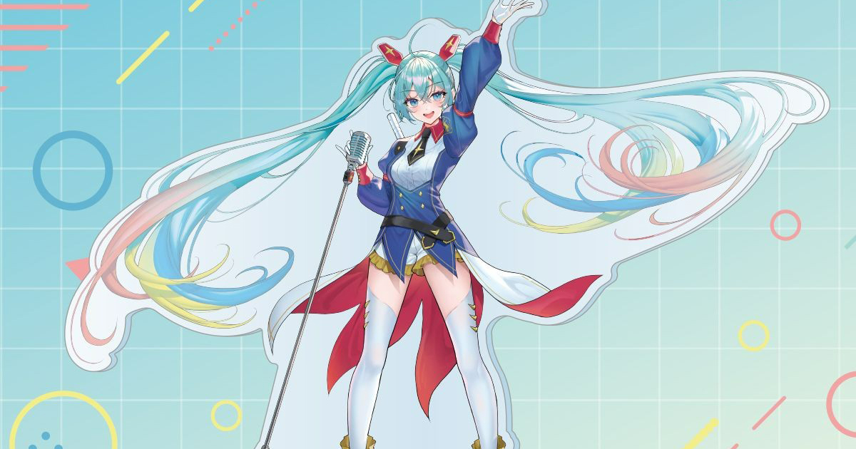 プライズ「ガンダム45周年×初音ミク オーロラビッグアクリル