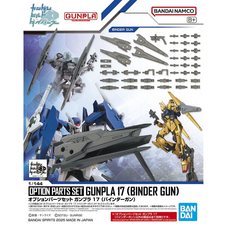オプションパーツセット ガンプラ 17 （バインダーガン）」7月12