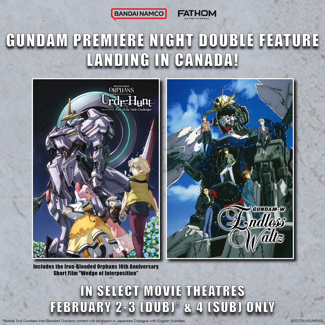 ガンダムシリーズ特別上映「Gundam Premiere Night」2月2日～4日にカナダで開催決定！